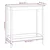 vidaXL Barska miza 100x50x110 cm trdna borovina