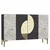 Hanah Home Konzolni sto Afra KM120, 120x75x29.6 cm, Antracit-zlatne boje