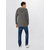 INDICODE JEANS Pletena jopa Graham, siva