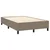 vidaXL Box spring postelja z vzmetnico taupe 120x200 cm blago