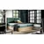 Boxspring postelja Wood 5 - 180x200 cm - hrast lancelot