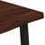 vidaXL 140 x 70 x 75 cm Masiven les akacije Temno rjava in črna