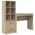 Stol s ladicama s policom s pohranom 2 pcs Sonoma hrast