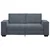 vidaXL Dvosed temno siv 180x78x84 cm žamet