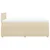 Vidaxl Box spring postelja z vzmetnico krem 120x200 cm blago