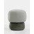 Hanah Home puf Coco, 33 cm, sivi / mint