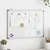Vidaxl Magnetna tabla 80x60x1,7 cm aluminij