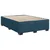 vidaXL Box spring postelja z vzmetnico temno modra 140x190cm žamet