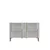 Hanah Home komoda Evva 120, 120 cm, bela / zlatna