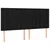 Vidaxl Box spring postelja z vzmetnico črn 200x200 cm blago