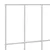Ograda za vrt s kolčićima 24 pcs 55 x 30 cm Mesh Srebrna