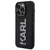 Maska za iPhone 15 Pro Karl Lagerfeld Hc 3D Logo Glitter crna