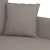 Dvosjed od tkanine smeđesivi 140 cm