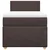Vidaxl Box spring postelja z vzmetnico temno rjava 100x200 cm blago