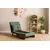 ATELIER DEL SOFA Sofa-krevet sa 1 sedaljkom Cosmo Single Green