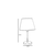Opviq Stona lampa E27 Socket, Tamnosiva