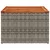 Vrtni stol sivi 55 x 55 x 37 cm od poliratana i bagremovog drva