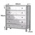 Hanah Home Komoda Rio 100x110x47cm Bela