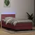 Vidaxl Box spring postelja z vzmetnico LED roza 80x220 cm žamet