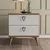 Hanah Home Noćni ormarić Versa 52x55,1x45cm Hrast-Beli