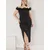 Trendyol Curve Ženska haljina Tbbss25Ah00142, Crna