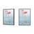 shumee PLAKAT V OKVIRJU 43x33 cm Flamingo P687