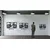 WallXpert metalni zidni ukras 5396, bicikl u ramu, 75 x 42 cm, crni