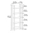 Hanah Home Polica za knjige Country, 64x180x30 cm, Hrast