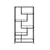 Hanah Home Polica za knjige By-30, 90x172x30 cm, Crna