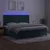 Vidaxl Box spring postelja z vzmetnico LED tem. zelena 200x200cm žamet