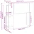 vidaXL Posteljna glava Obrtni Hrast 119,5 x 18,5 x 80 cm
