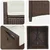 Vidaxl Vrtni Stol 2 szt. Rjava in krem 56 x 60 x 112 cm