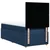 Vidaxl Box spring postelja z vzmetnico modra 90x200 cm blago