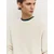 Pull&Bear Pulover naravno bela