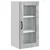 Zidni stakleni ormarić 2 pcs Betonski sivi 40 x 31 x 80 cm