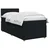 vidaXL Postelja boxspring z vzmetnico Črna 80 x 200 cm Blago