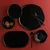 Flat plate, 21cm, Ethos Black Moss - Porland