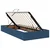 Krevet s madracem i skladištem s uzglavljem Plava 100 x 200 cm