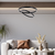 Braytron LED visilica BRY-LINA-PD-2540-OKRUGLA-CRNA-65W-3U1