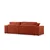 Atelier del Sofa Ugaona garnitura Pirlo 145x43x206cm Narandžasta