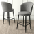 HANAH HOME Set 6 barskih stolica Fora Grey Black