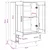 Highboard Crni hrast 70 x 31 x 115 cm Konstruirano drvo