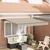Skrovita tenda Bež 350 x 250 cm Poliester i čelik