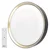 LED stropno svetlo ILVI, prigušiva, LED/45W/230V 2700-6500K prečnik 50 cm crna/mesing + daljinski upravljač