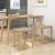 Costway Set 2 jedilnih stolov naravne barve