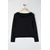 Trendyol Curve Ženska bluza Tbbaw26Af00057, Crna