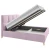 Carryhome OBLAZINJENA POSTELJA 140 cm x 200 cm , tekstil roza