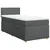vidaXL Box spring postelja z vzmetnico temno siva 80x200 cm blago