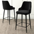 HANAH HOME Set 6 barskih stolica Enox Black