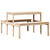 Stol za piknik 110 x 134 x 75 cm od masivne borovine